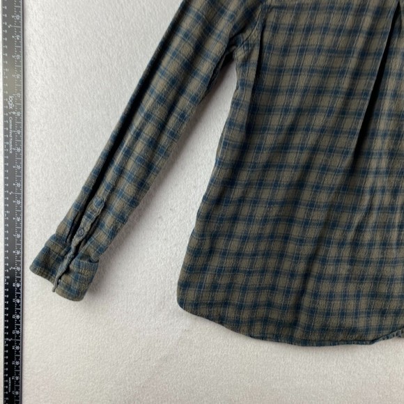 Oneill Button-Up Shirt Mens M Medium Multicolor Flannel Plaid Long Sleeve Pocket - Picture 12 of 16